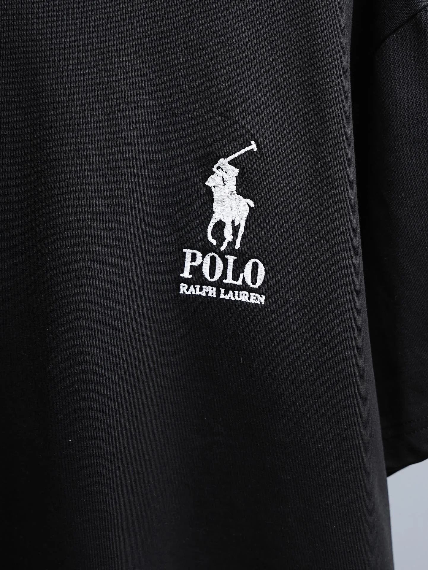 P170 Ralph Lauren* 2꯭0꯭2꯭6 new spring and summer models ❤️ Original ⌚️ higher version of Ralph Lauren. The fabric is made of 280 grams of high-density pure cotton. It does not deform or shrink. Process introduction: double thread movement. Precision embroidery on the chest ➕ back panel embroidery🪡 process Color: Black SIZE: S-XXL